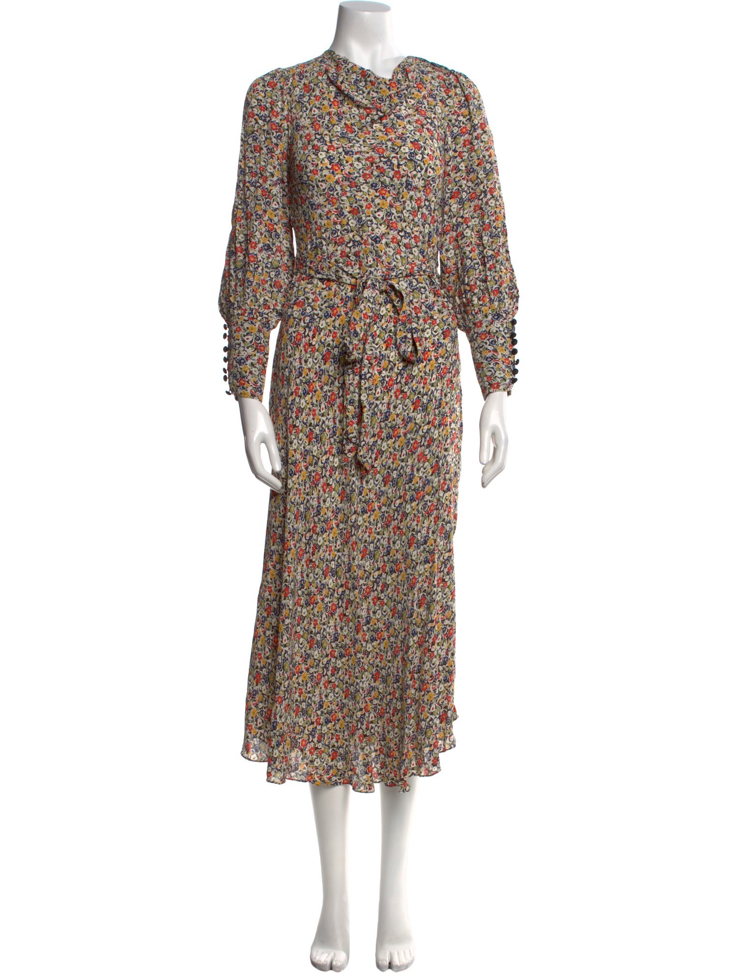 DÔEN Floral Print Long Dress