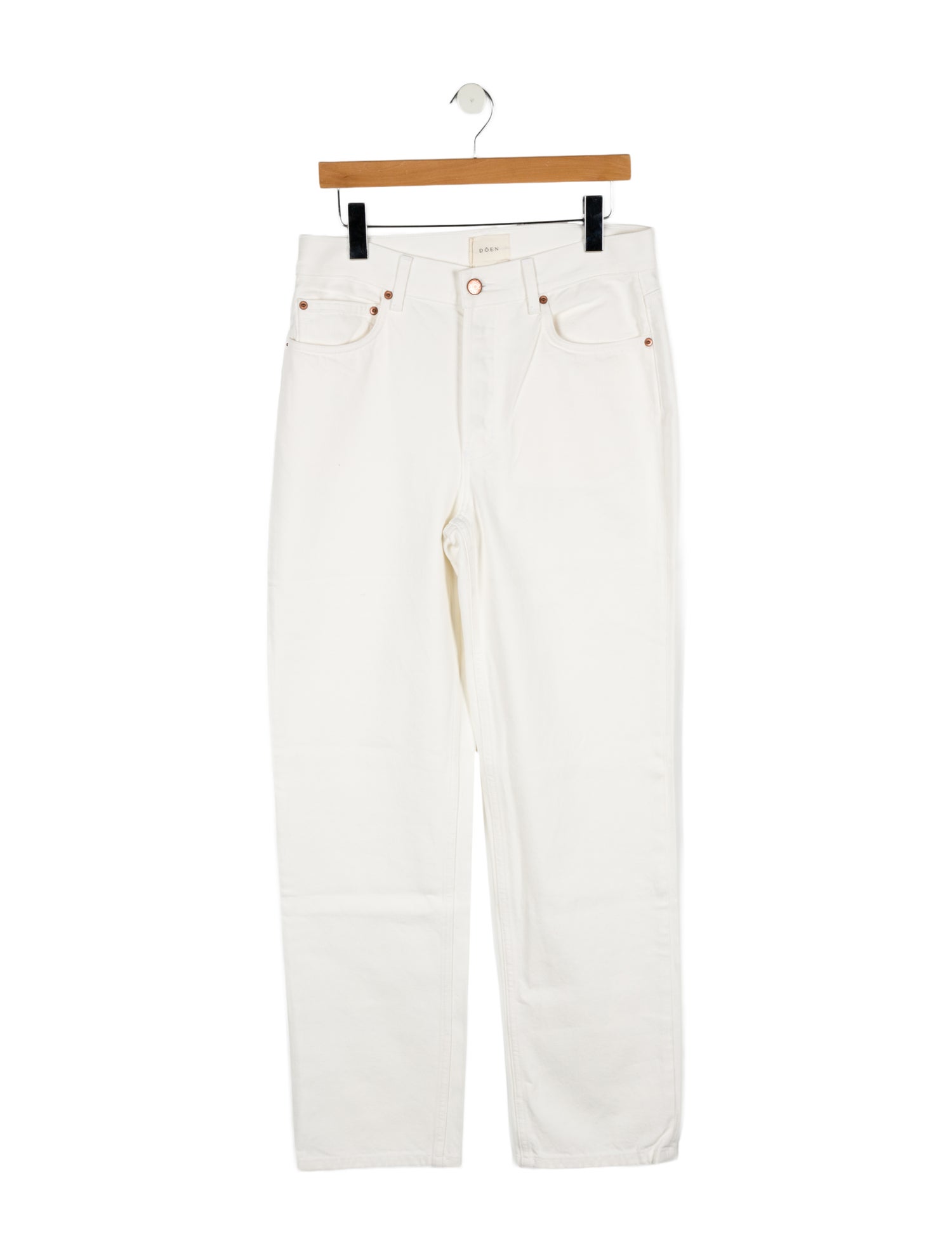DÔEN High-Rise Straight Leg Jeans