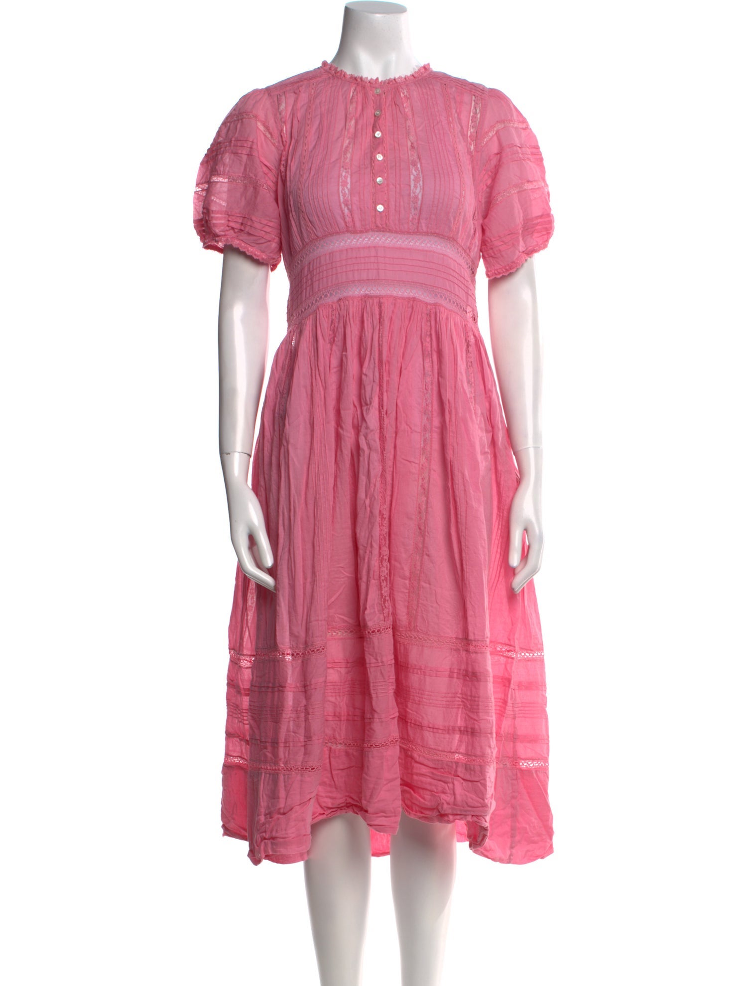 DÔEN Crew Neck Midi Length Dress