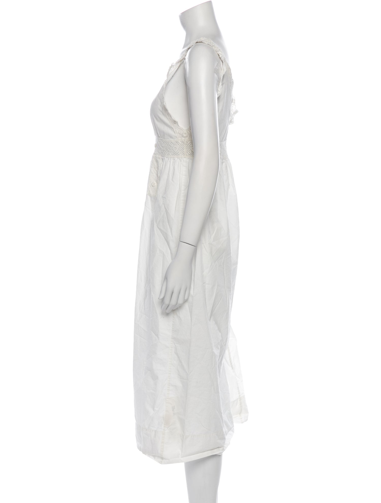 DÔEN V-Neck Midi Length Dress