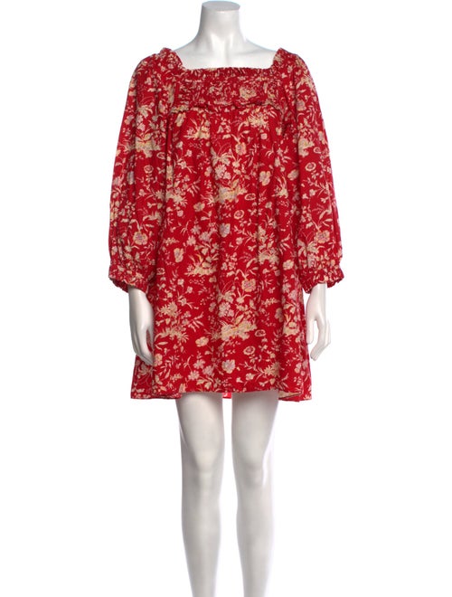 DÔEN Floral Print Mini Dress