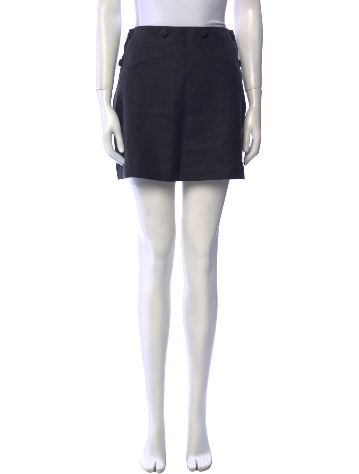DÔEN Pleated Accents Mini Skirt w/ Tags