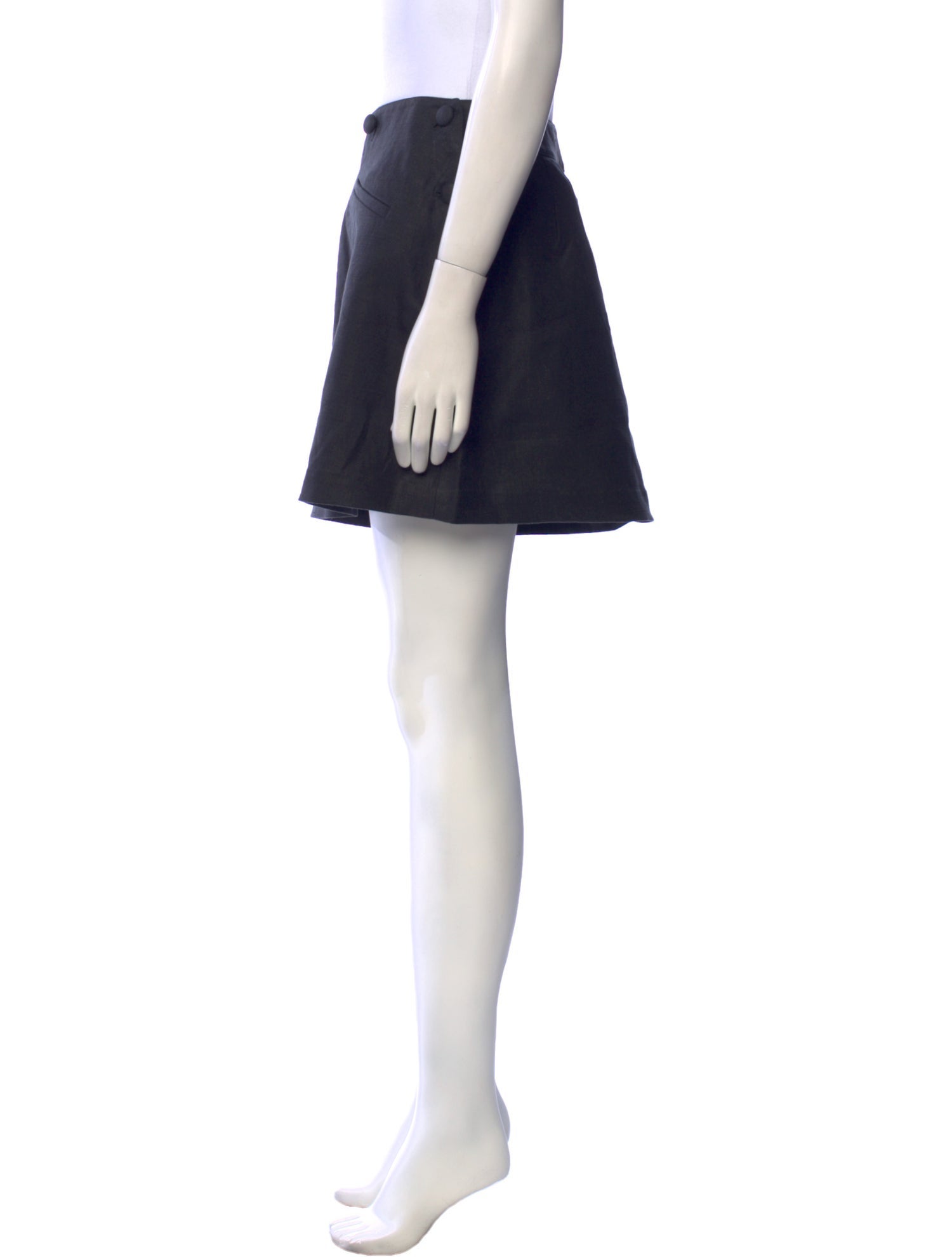 DÔEN Pleated Accents Mini Skirt w/ Tags