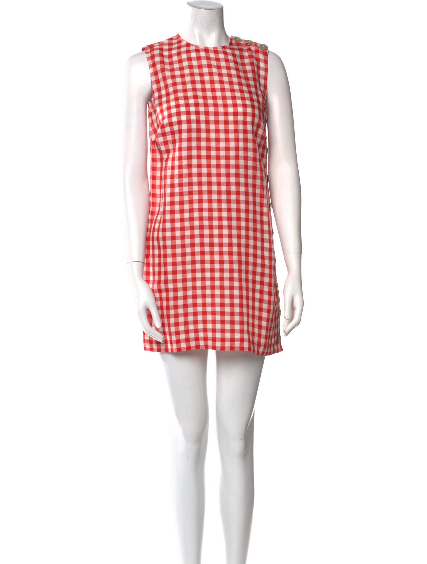 DÔEN Plaid Print Mini Dress