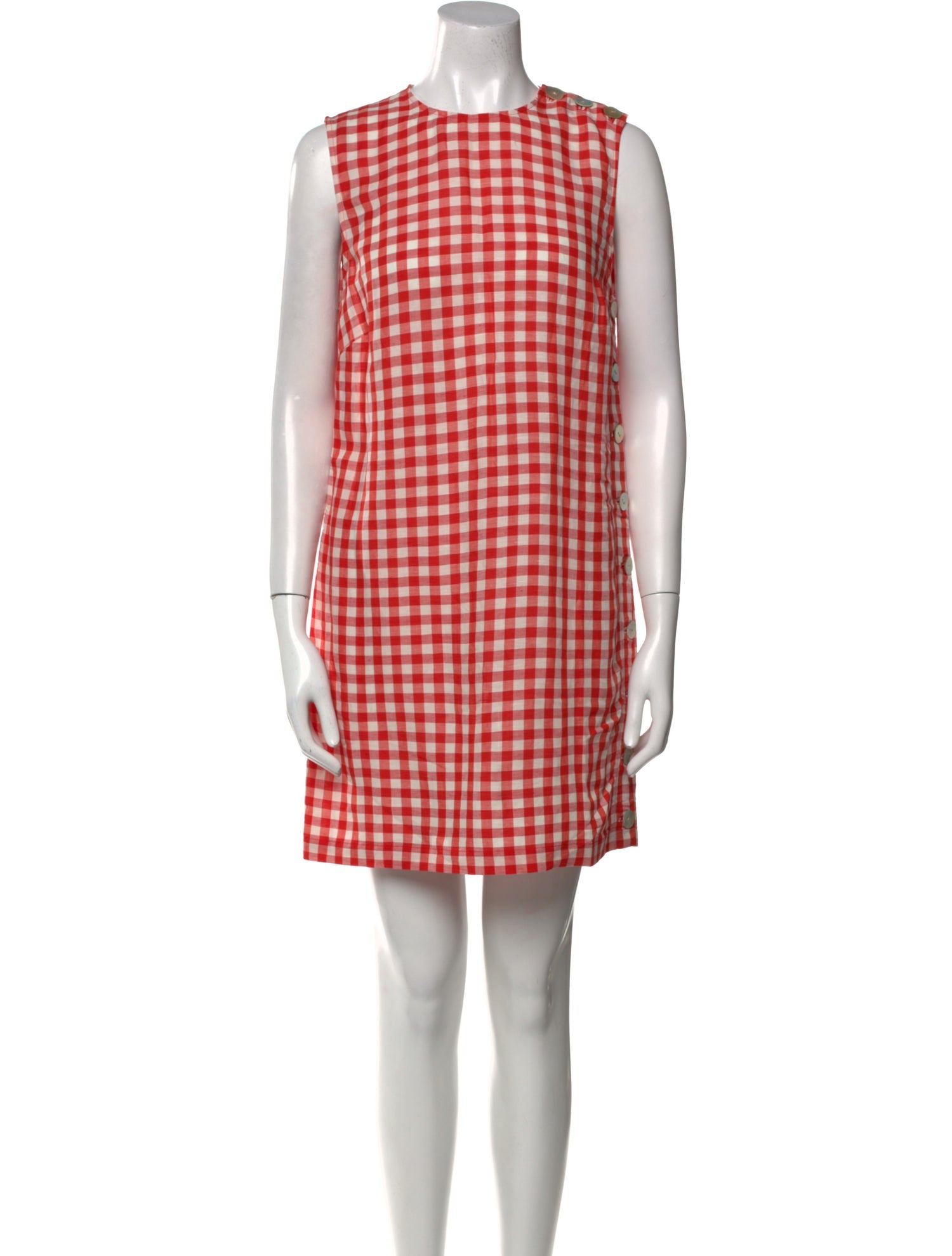 DÔEN Plaid Print Mini Dress