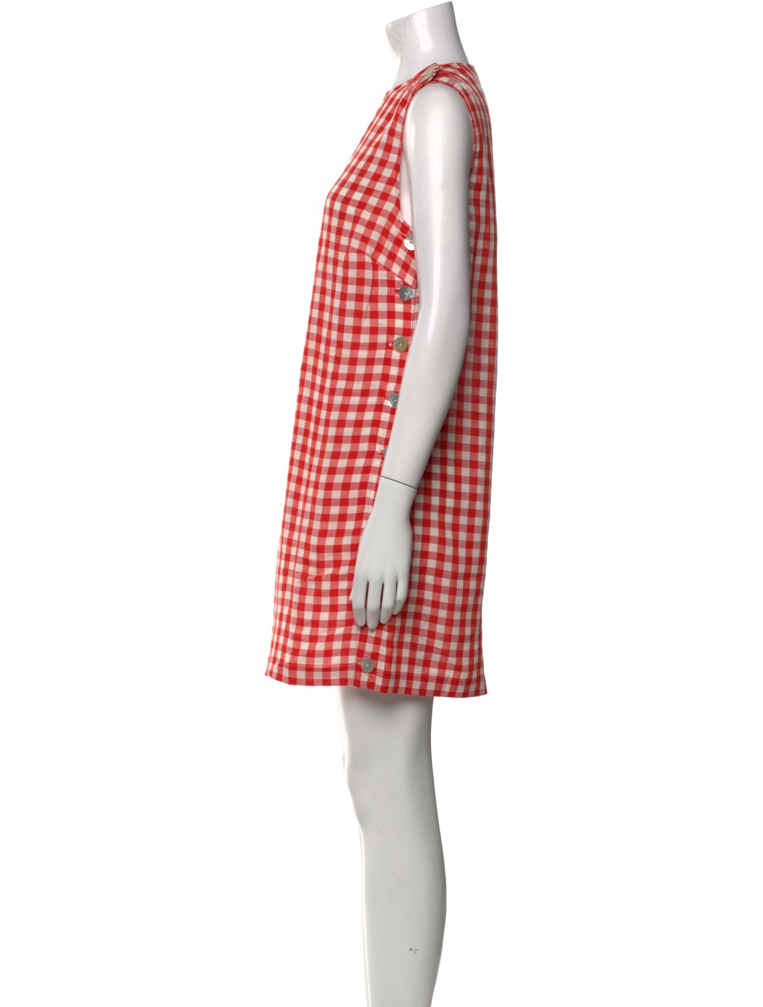 DÔEN Plaid Print Mini Dress