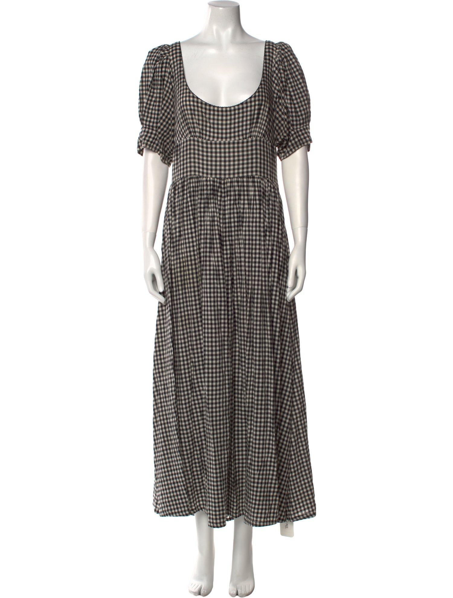 DÔEN Plaid Print Long Dress