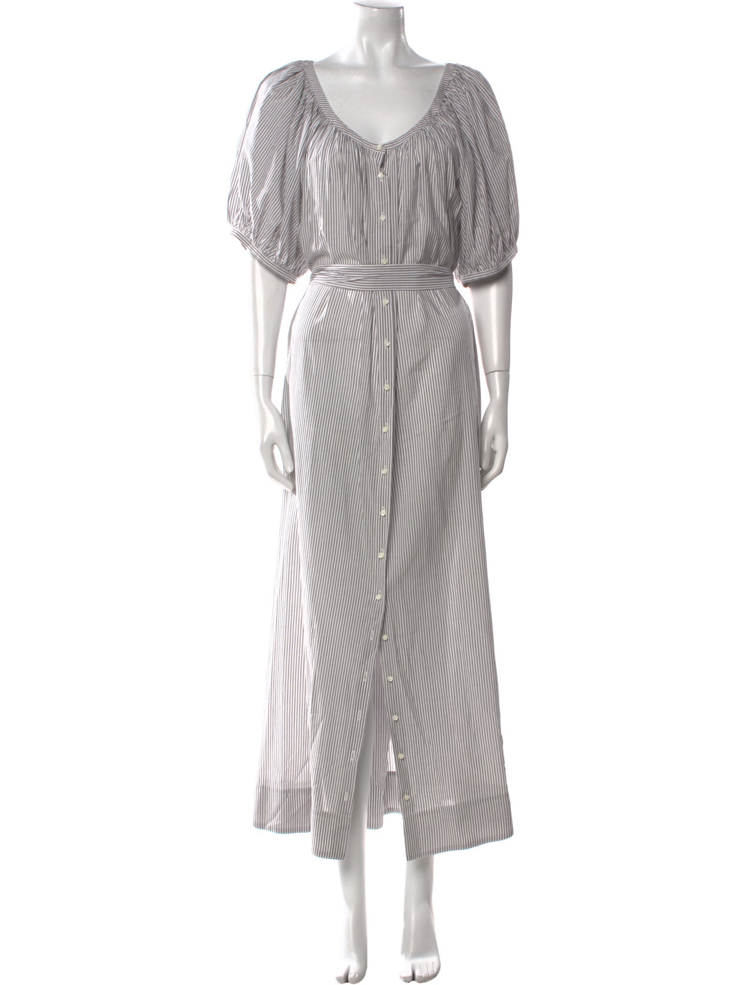 DÔEN Striped Long Dress