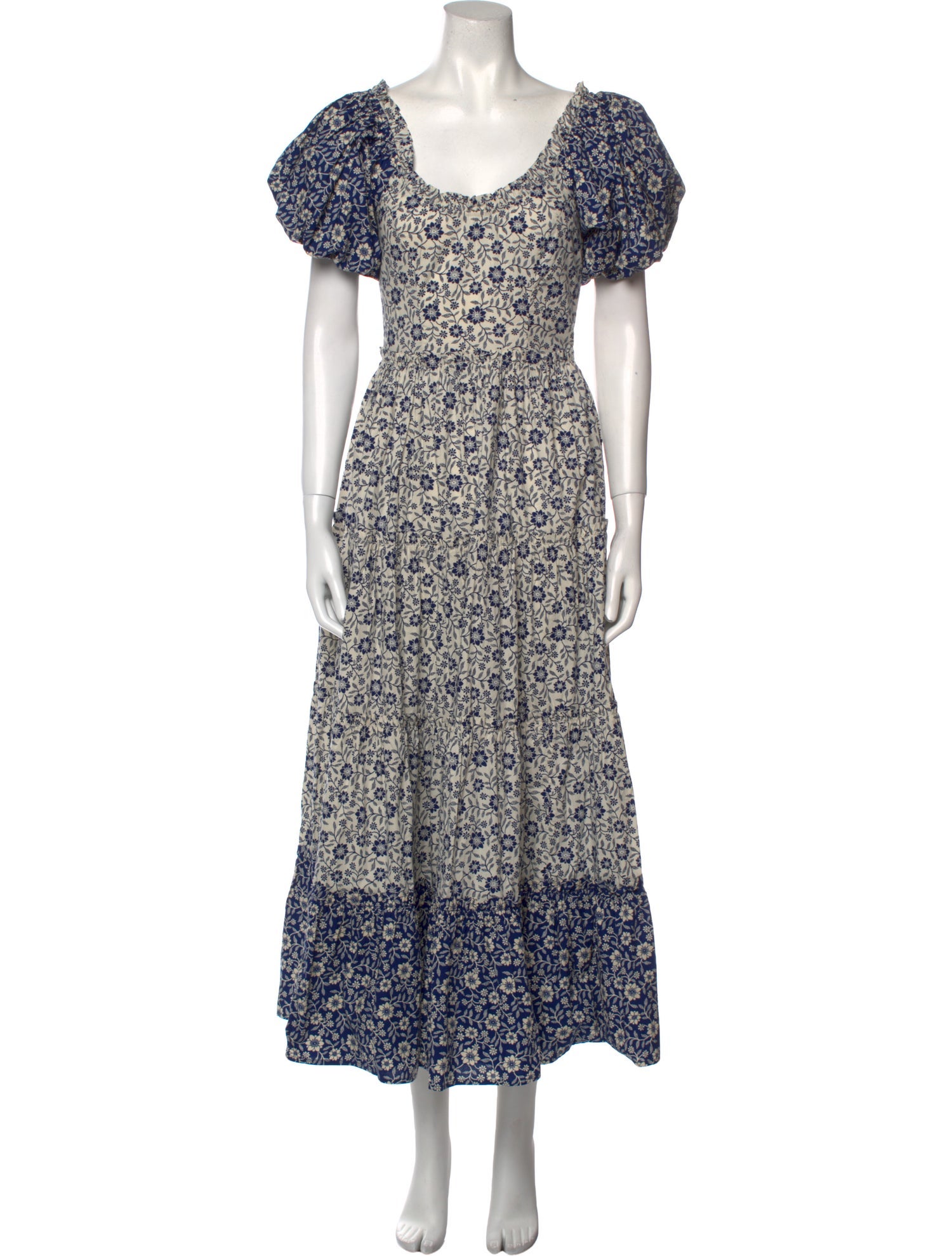 DÔEN Floral Print Long Dress w/ Tags