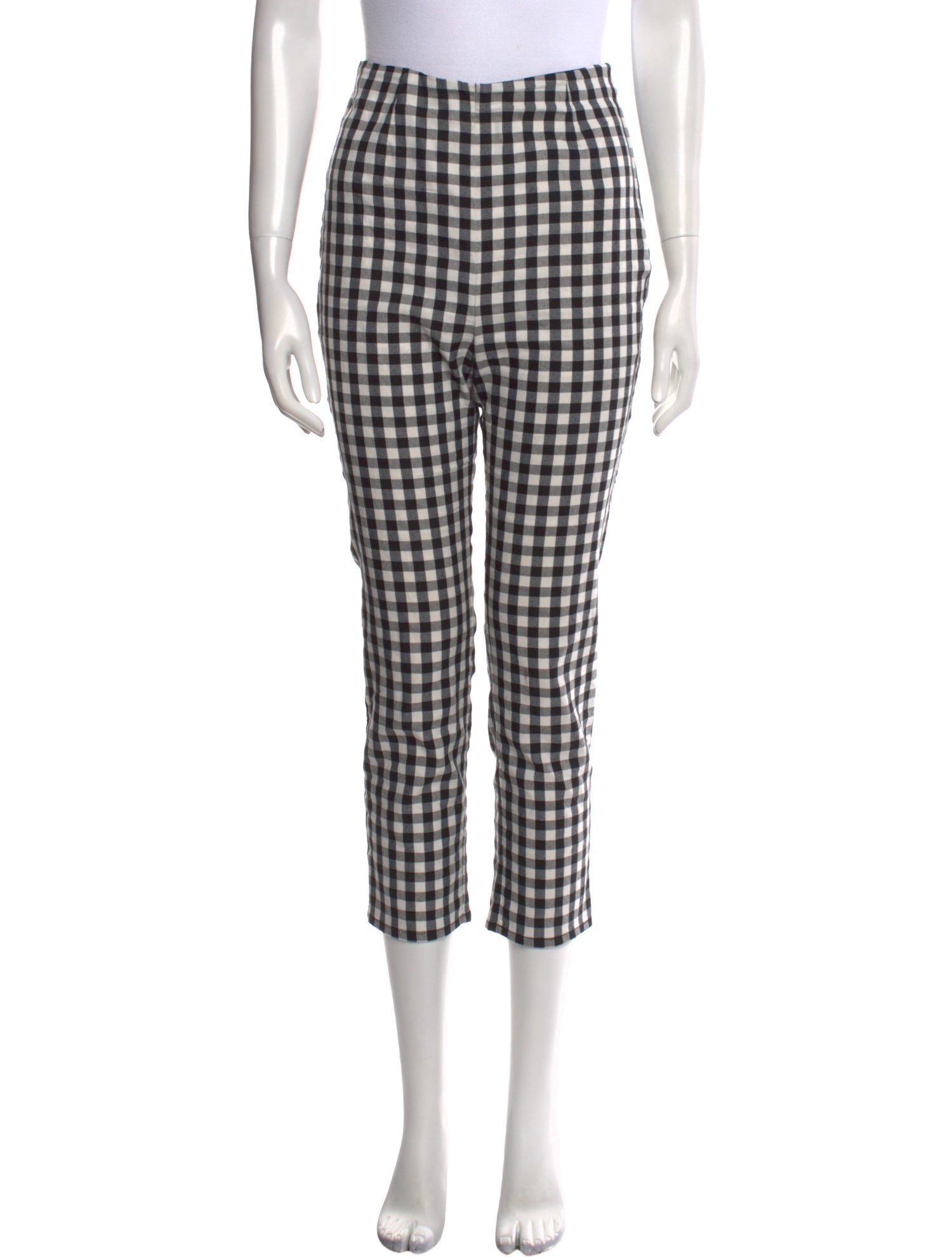 DÔEN Plaid Print Straight Leg Pants