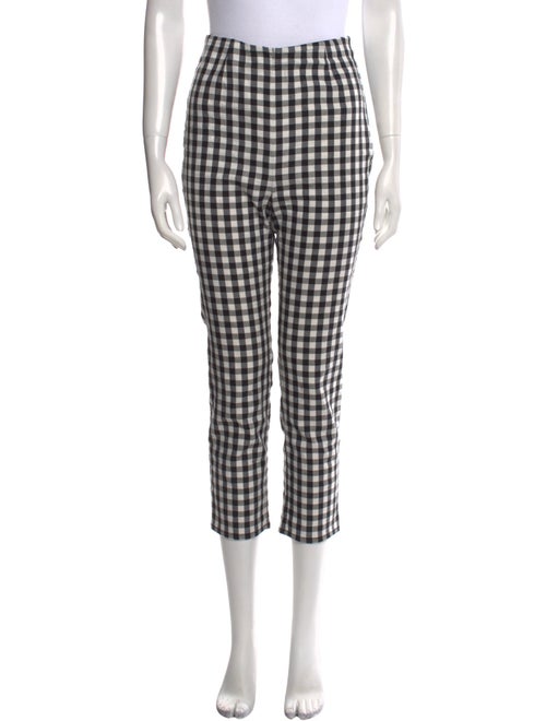 DÔEN Plaid Print Straight Leg Pants