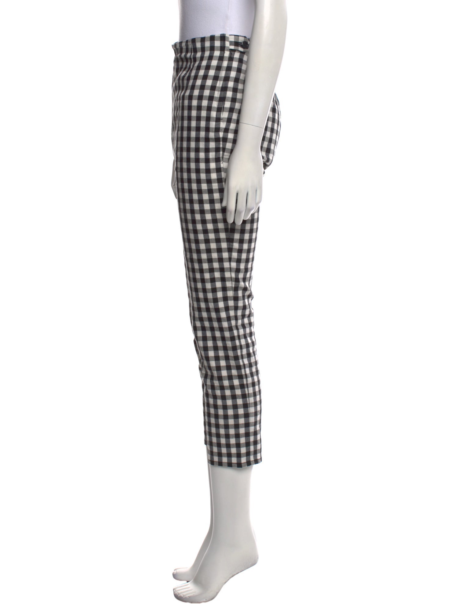 DÔEN Plaid Print Straight Leg Pants