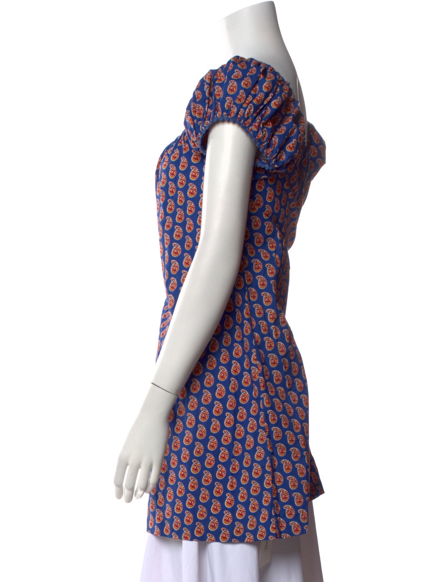 DÔEN Printed Square Neckline Tunic