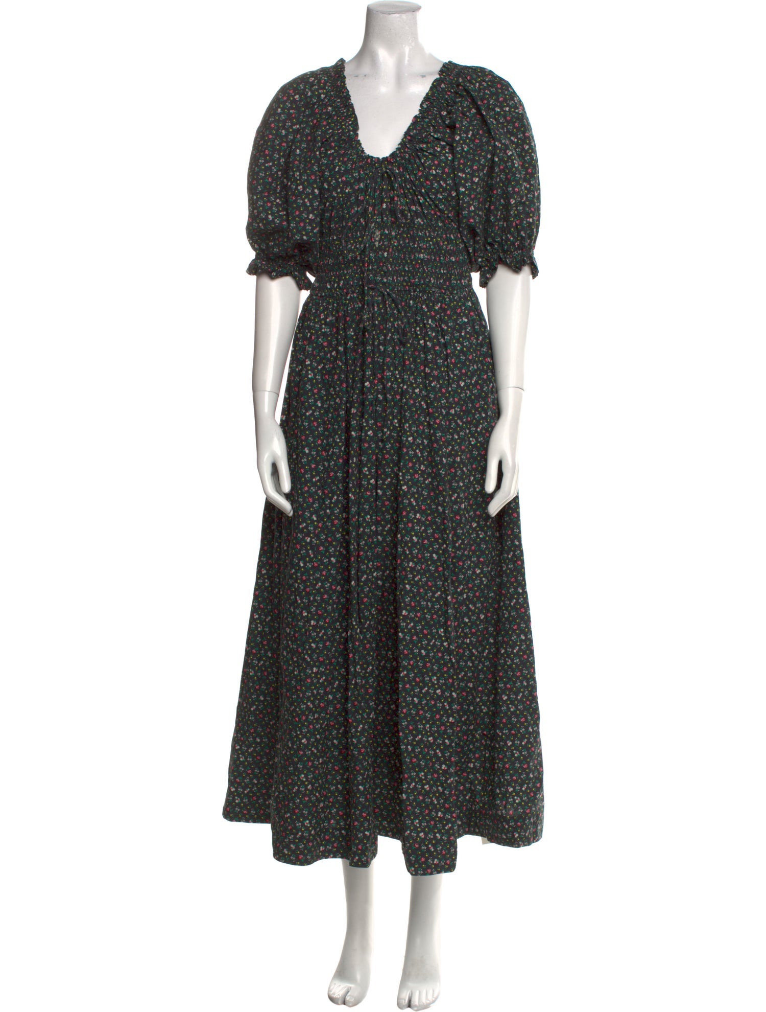 DÔEN Floral Print Long Dress