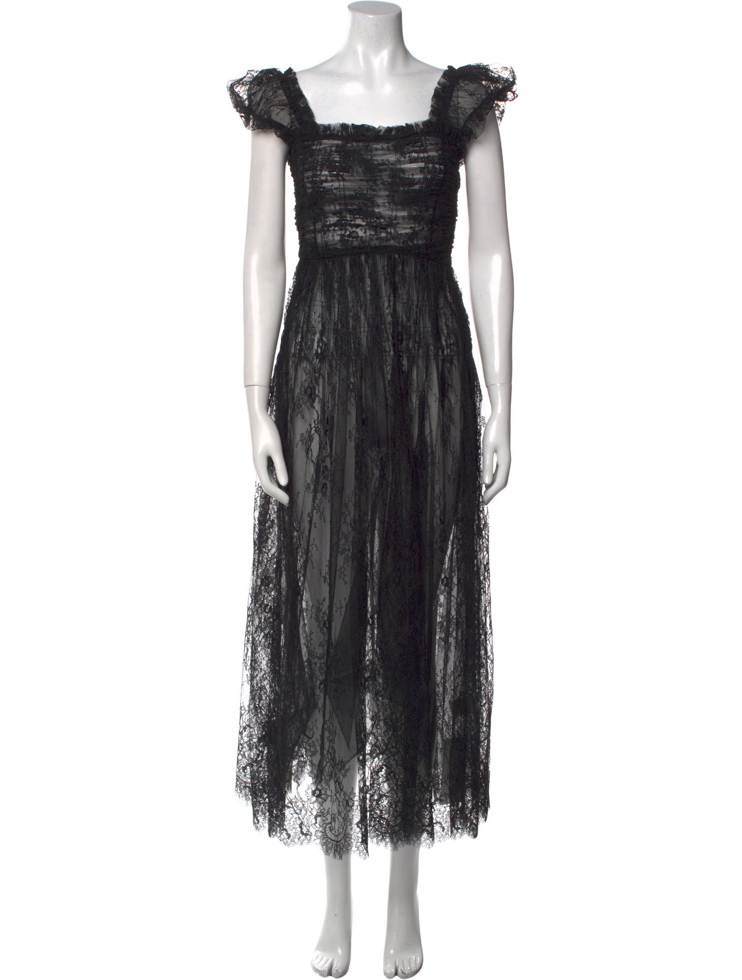 DÔEN Lace Pattern Long Dress w/ Tags