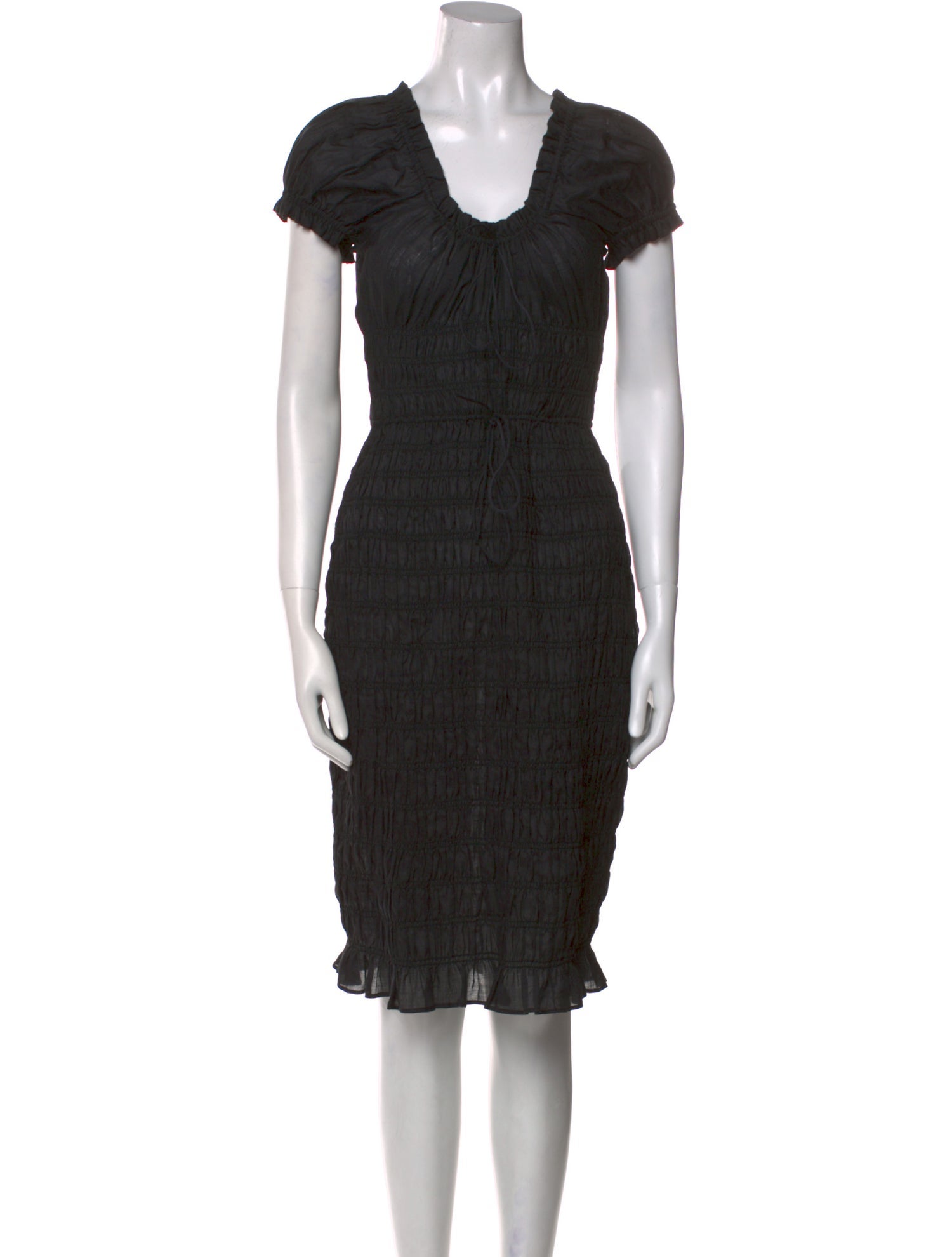 DÔEN Scoop Neck Knee-Length Dress