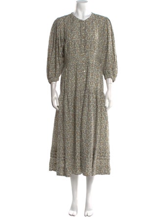 DÔEN Paisley Print Long Dress