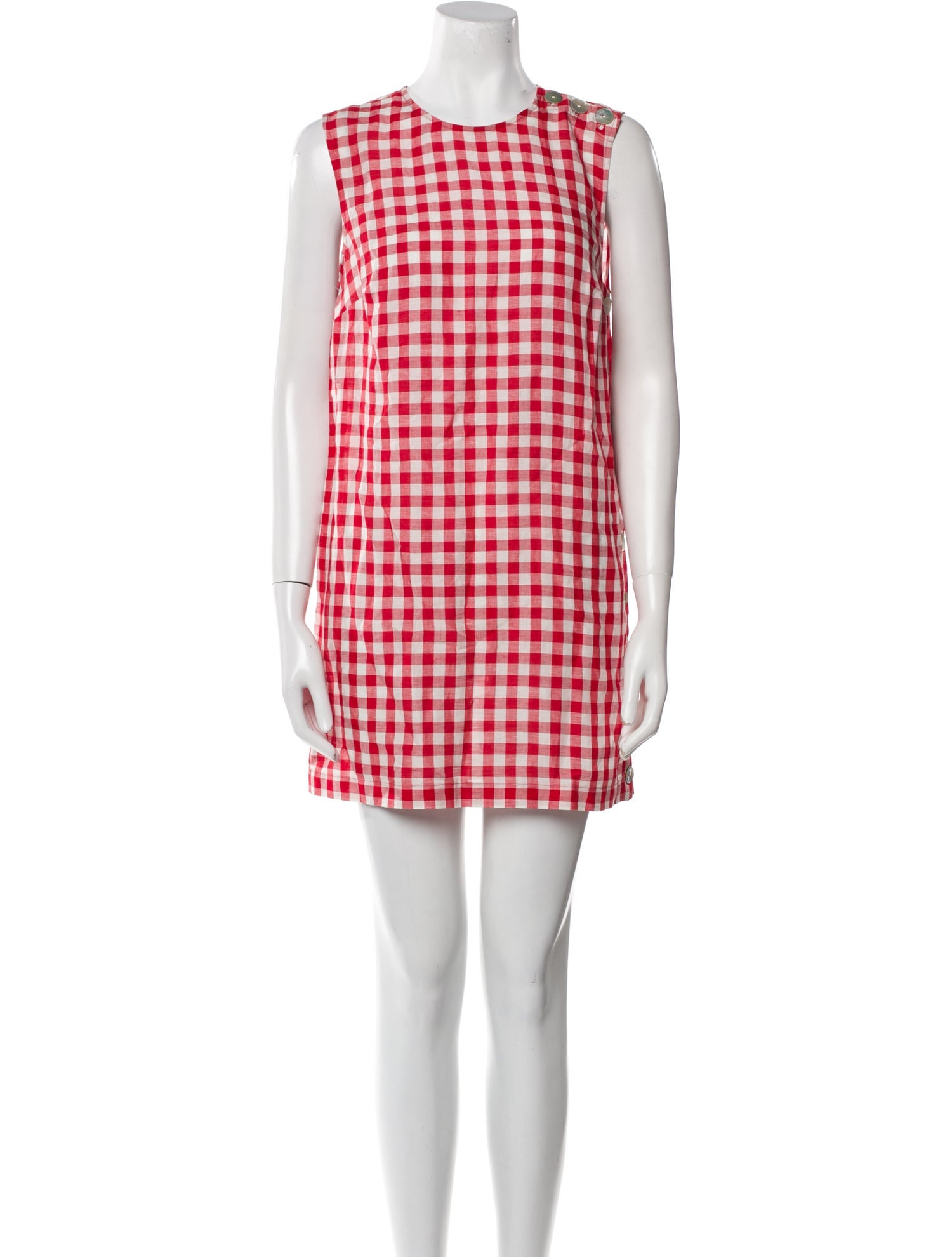 DÔEN Plaid Print Mini Dress