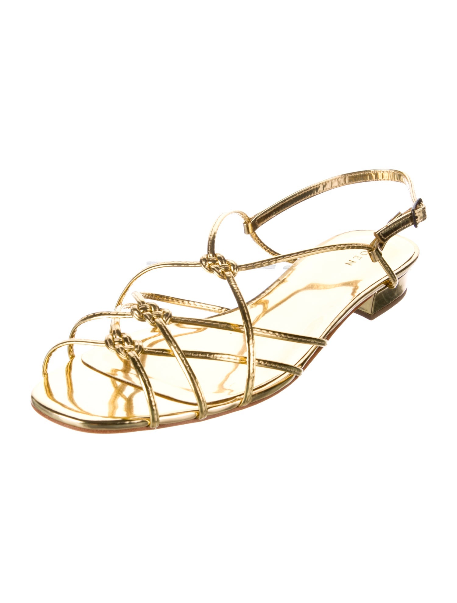 DÔEN Patent Leather Slingback Sandals