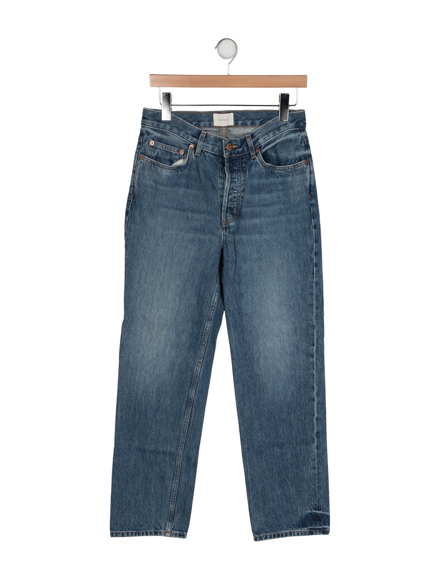 DÔEN Mid-Rise Straight Leg Jeans