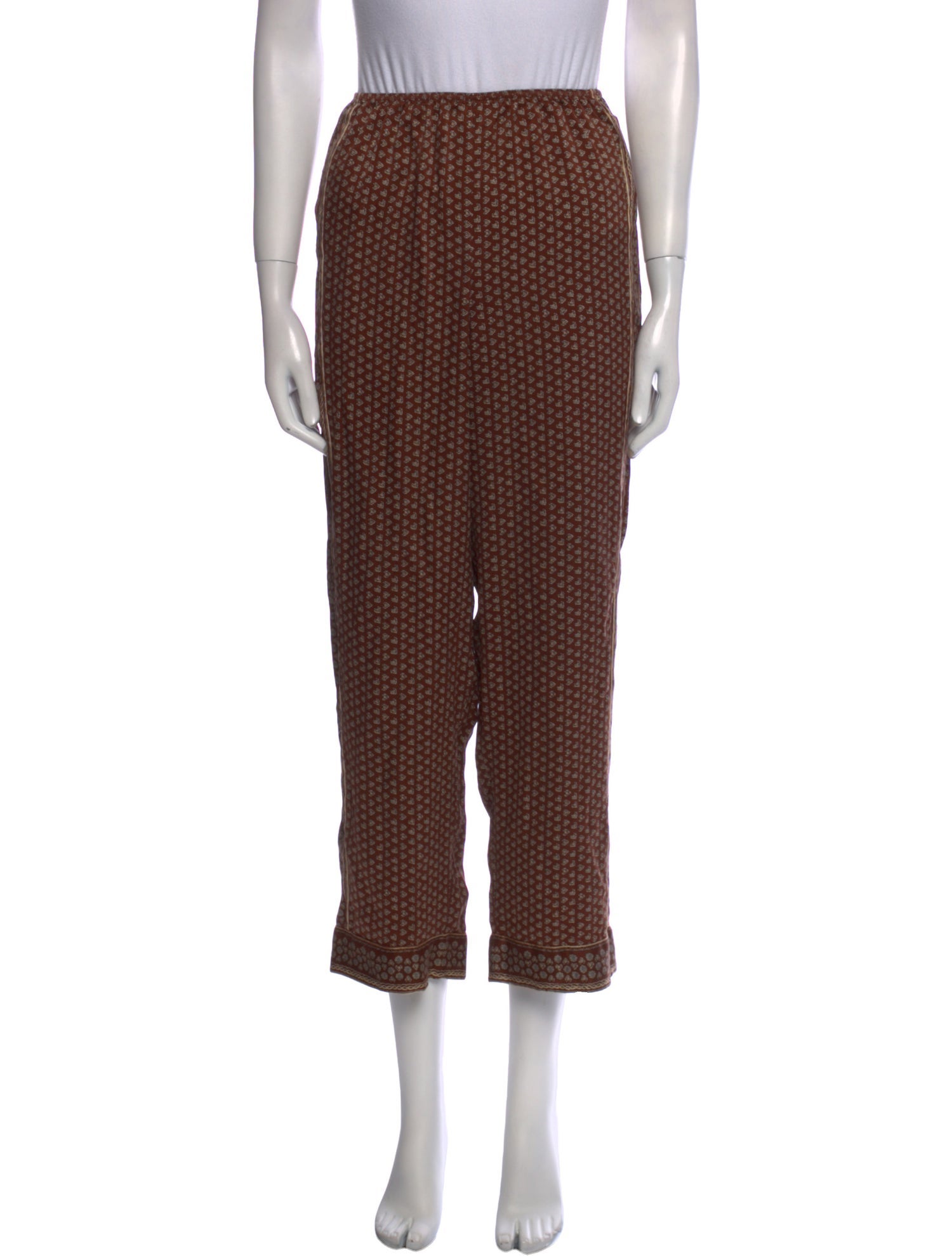 DÔEN Silk Straight Leg Pants