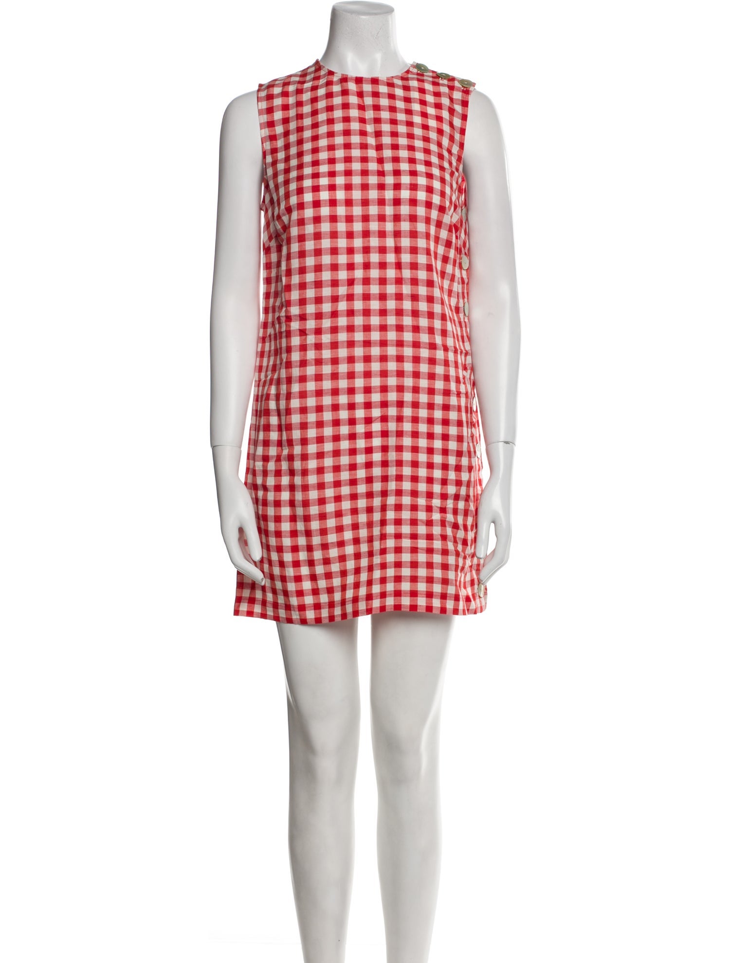 DÔEN Plaid Print Mini Dress w/ Tags