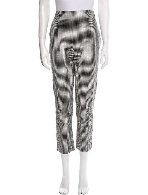 DÔEN Plaid Print Skinny Leg Pants