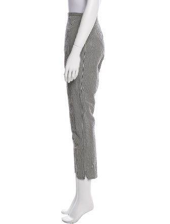 DÔEN Plaid Print Skinny Leg Pants