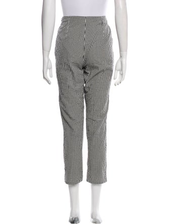 DÔEN Plaid Print Skinny Leg Pants