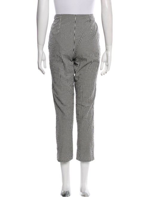 DÔEN Plaid Print Skinny Leg Pants