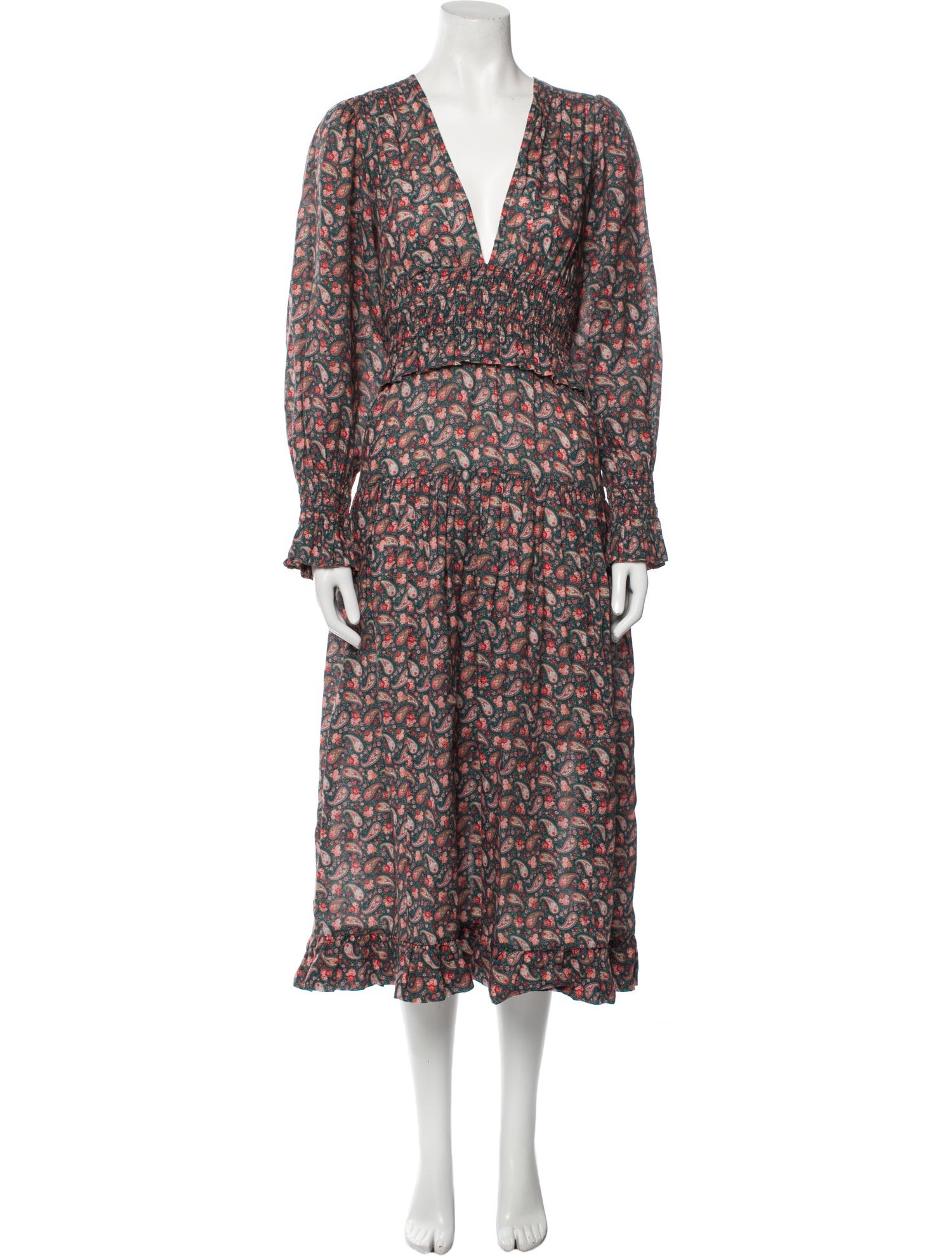 DÔEN Paisley Print Long Dress