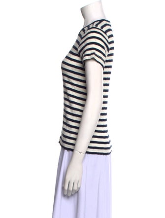 DÔEN Striped Crew Neck T-Shirt