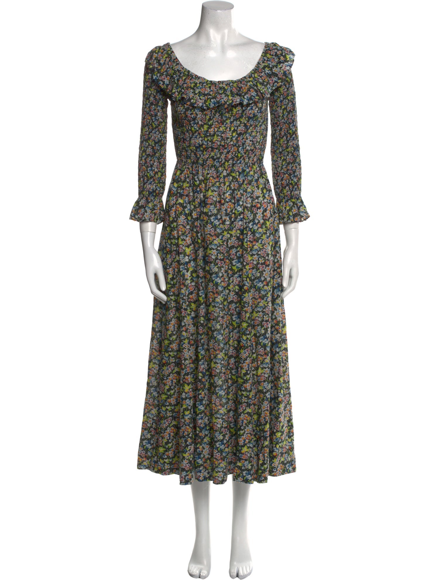 DÔEN Floral Print Long Dress