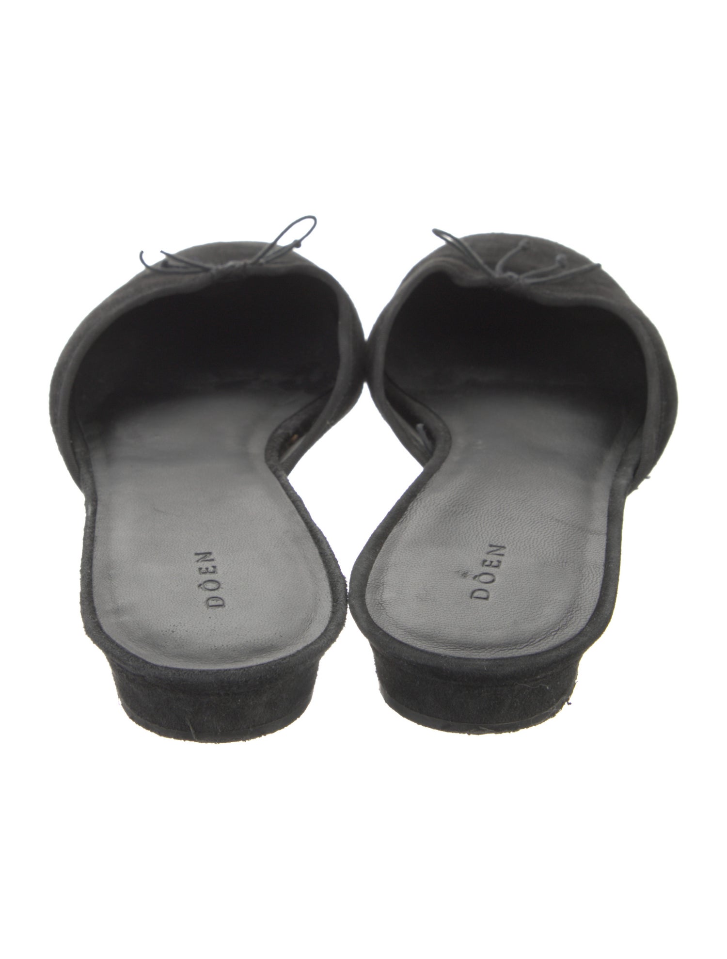 DÔEN Suede Bow Accents Mules