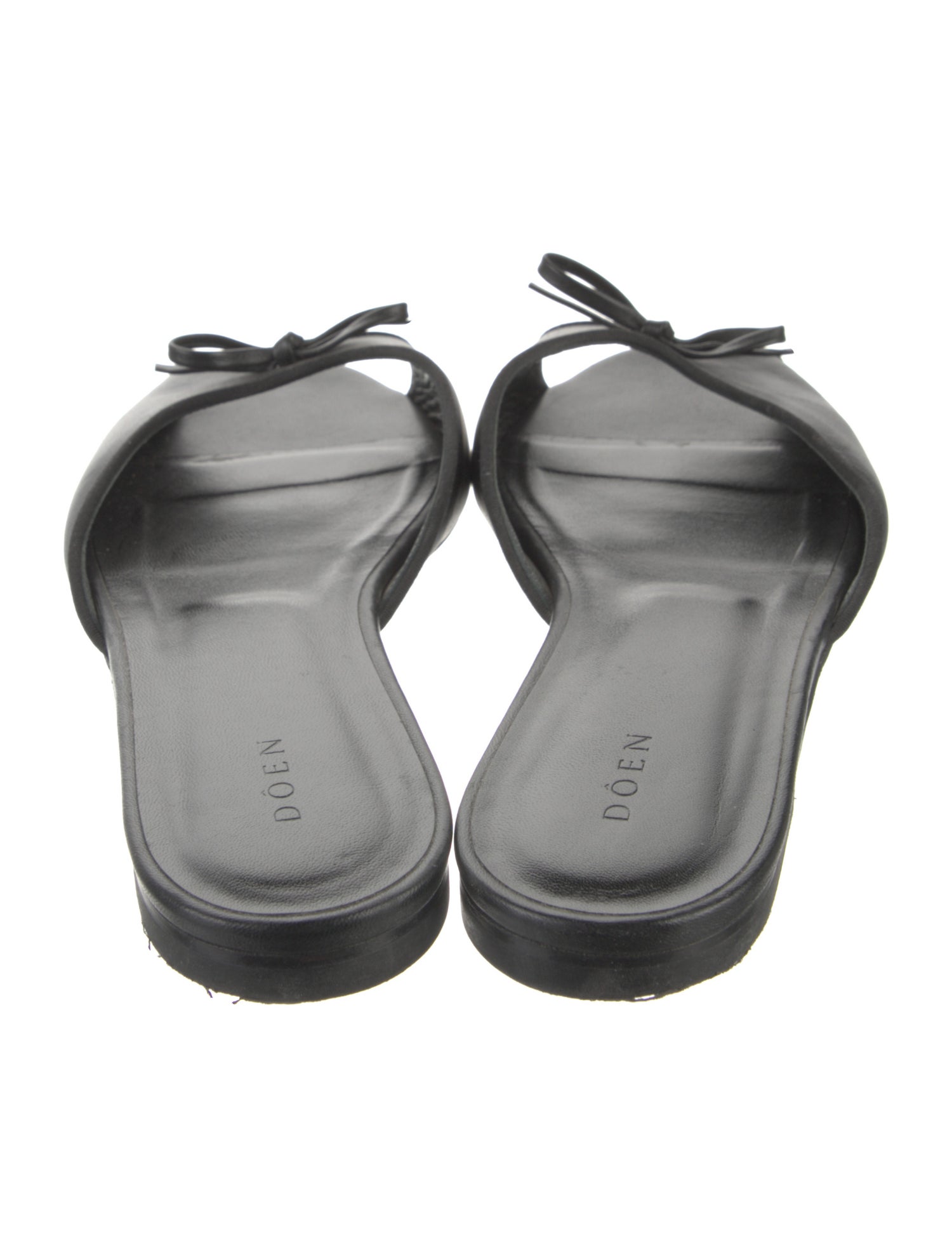 DÔEN Leather Bow Accents Mules