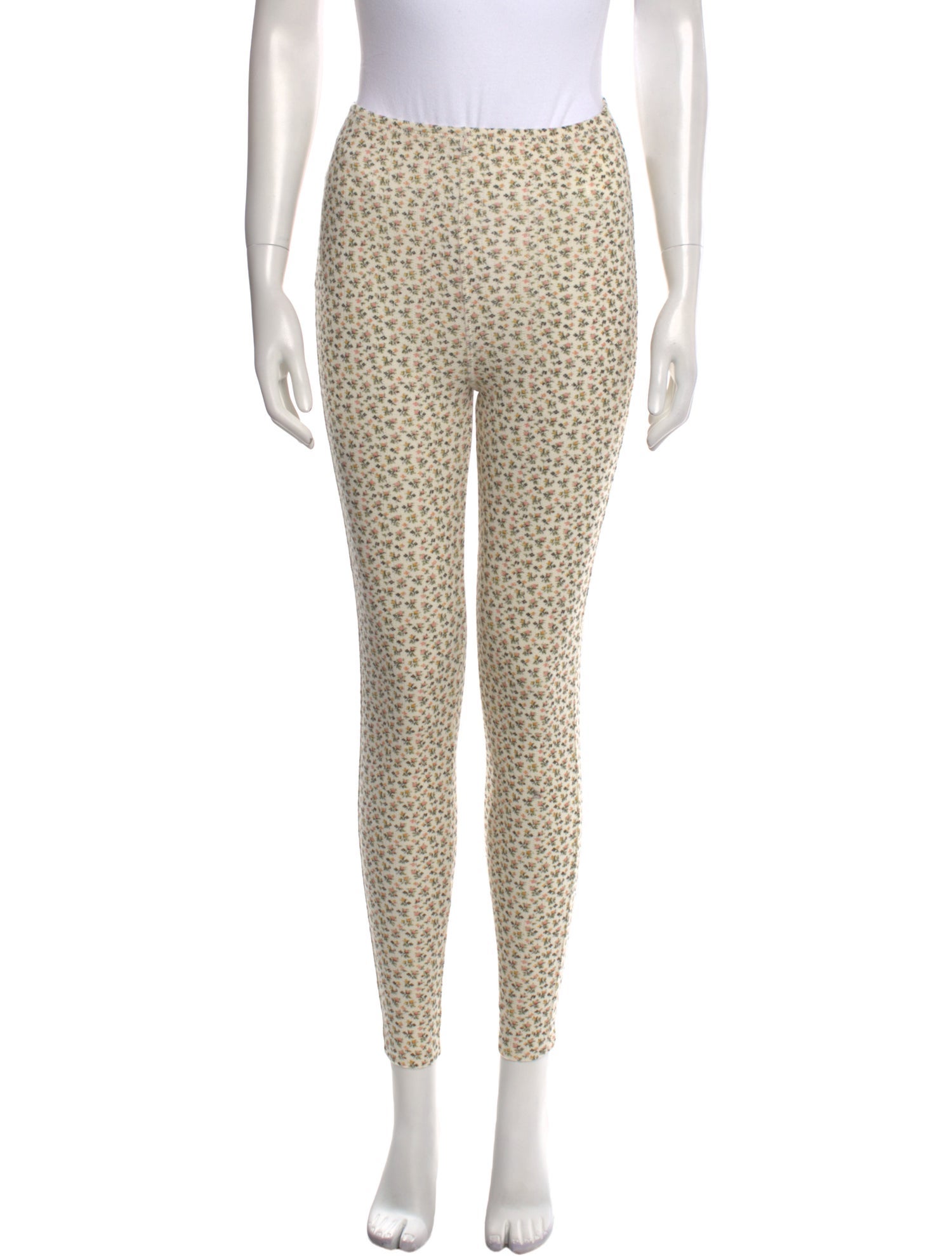 DÔEN Floral Print Skinny Leg Pants