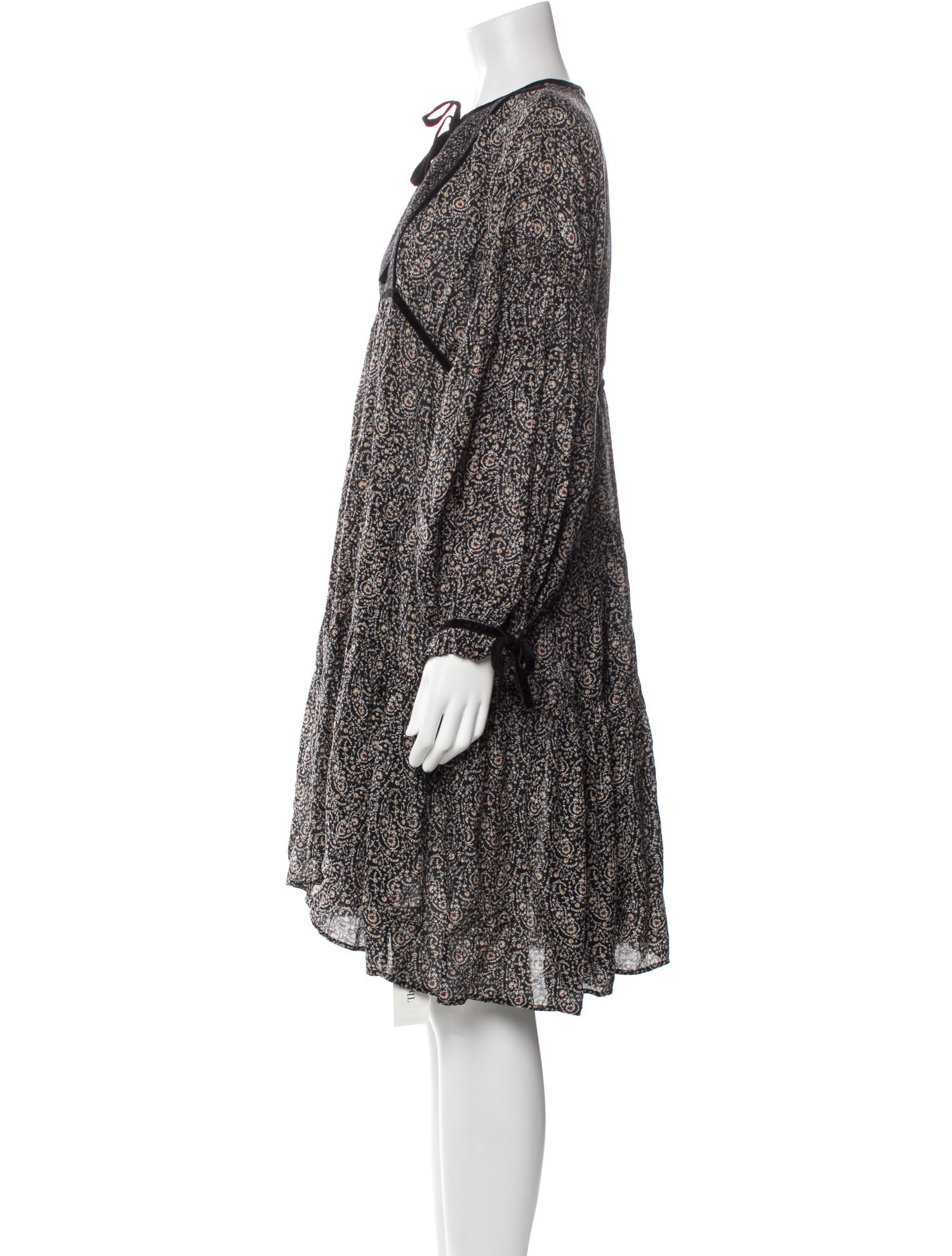 DÔEN Floral Print Knee-Length Dress