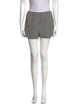 DÔEN Plaid Print Mini Shorts