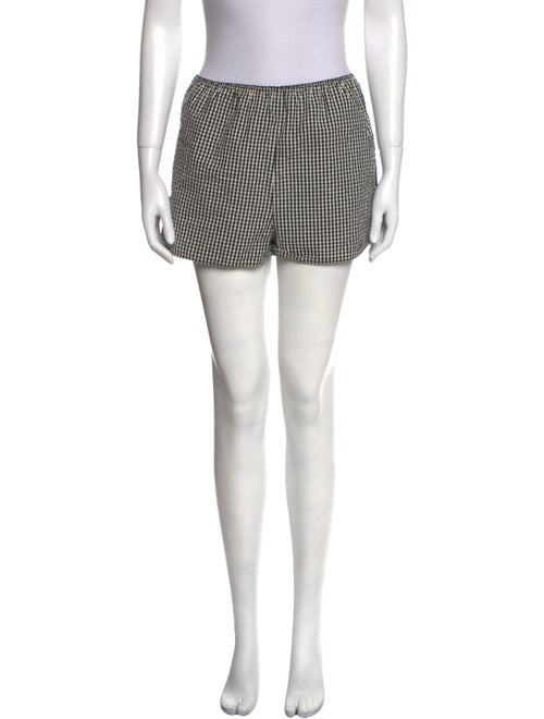 DÔEN Plaid Print Mini Shorts