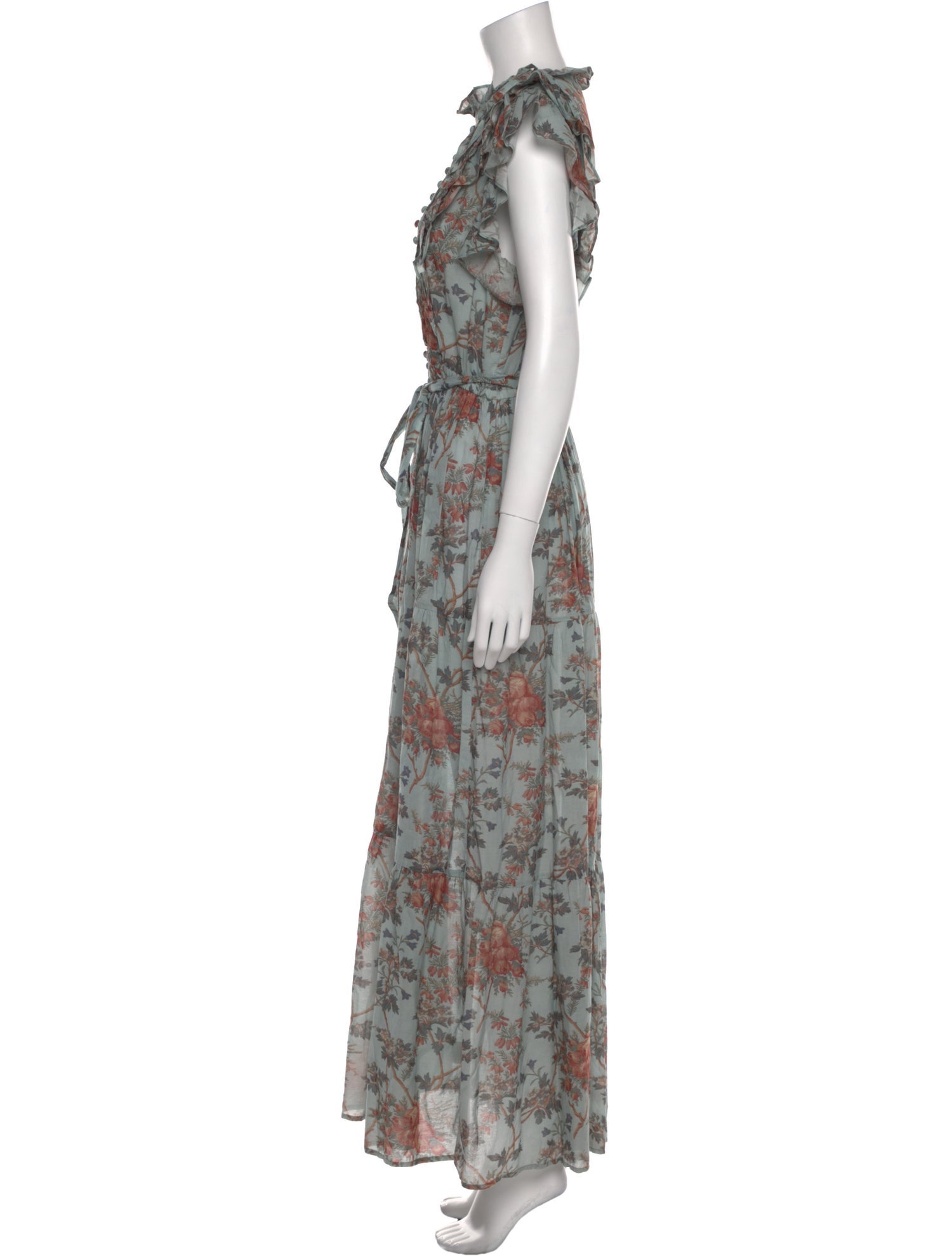 DÔEN Floral Print Long Dress