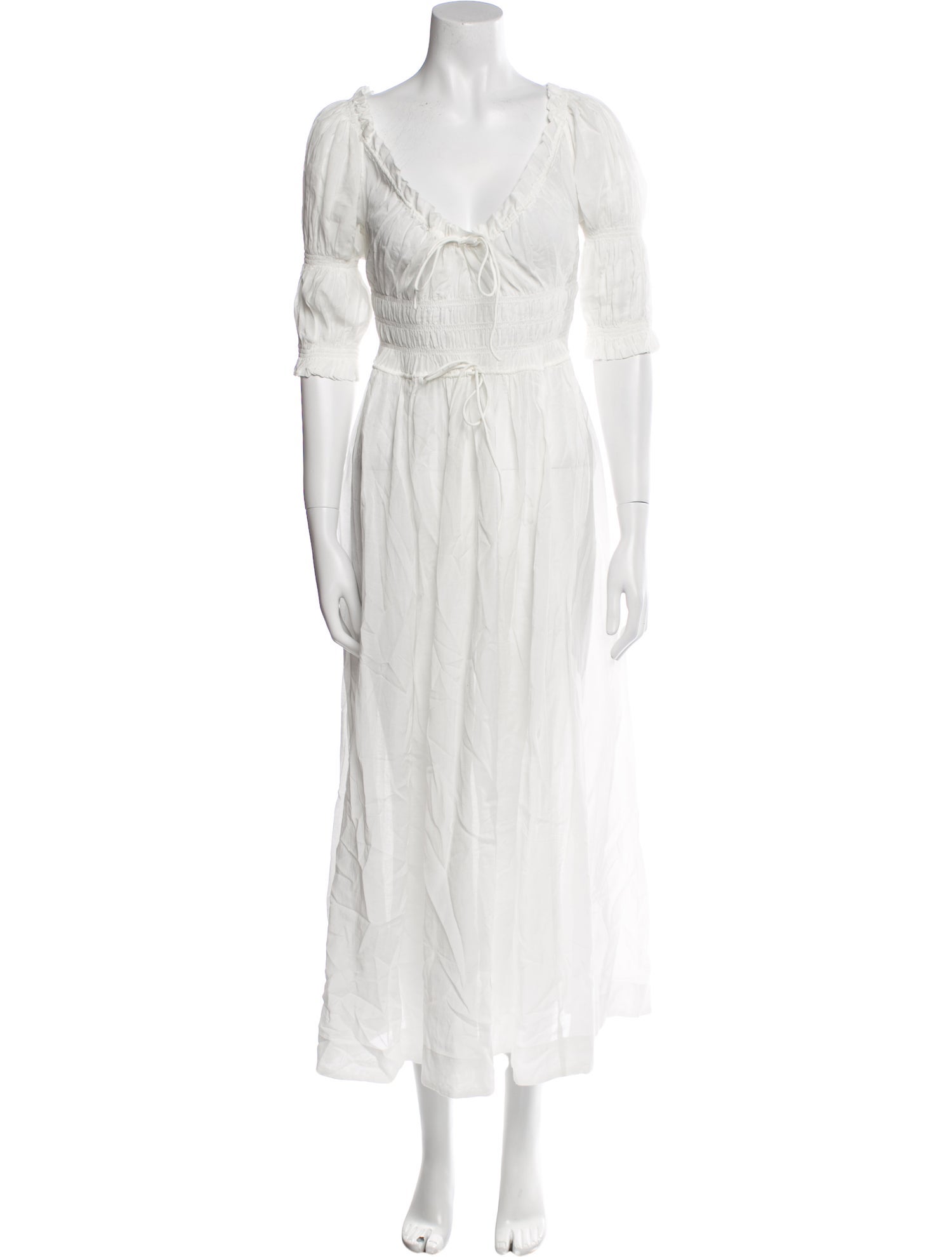 DÔEN V-Neck Long Dress