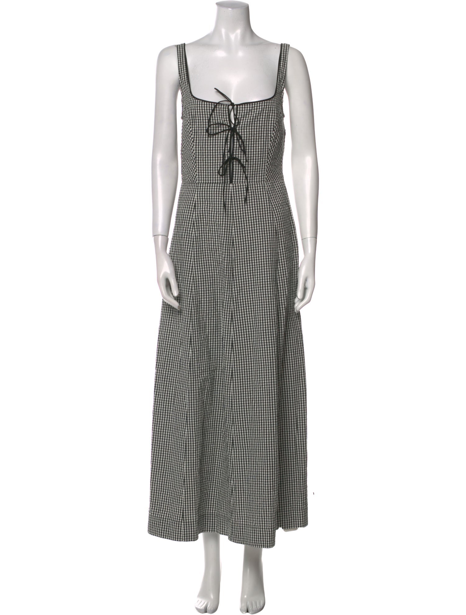 DÔEN Plaid Print Long Dress w/ Tags