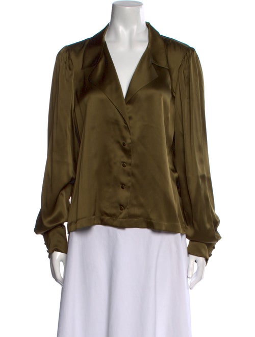 DÔEN Silk V-Neck Blouse