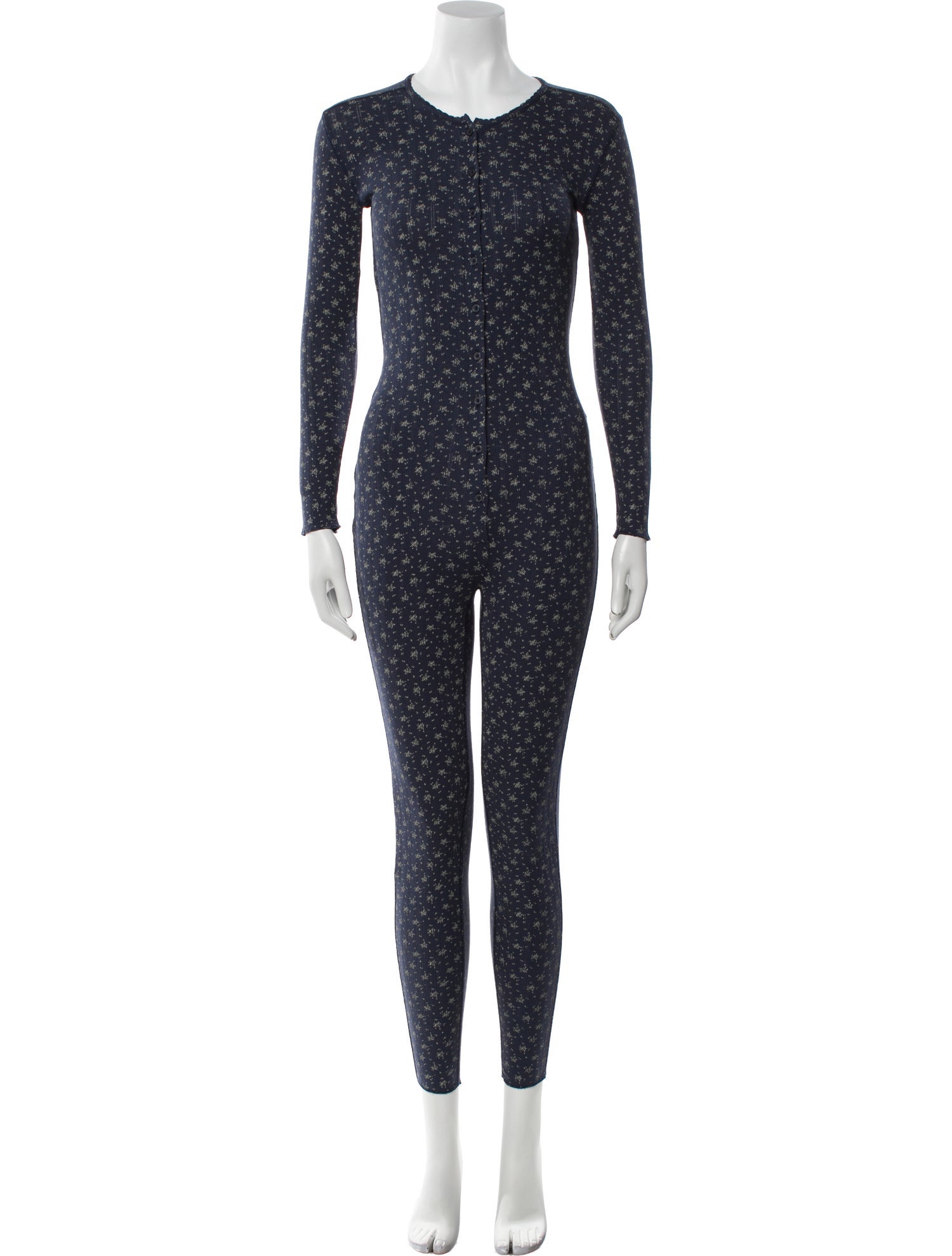 DÔEN Printed Crew Neck Jumpsuit