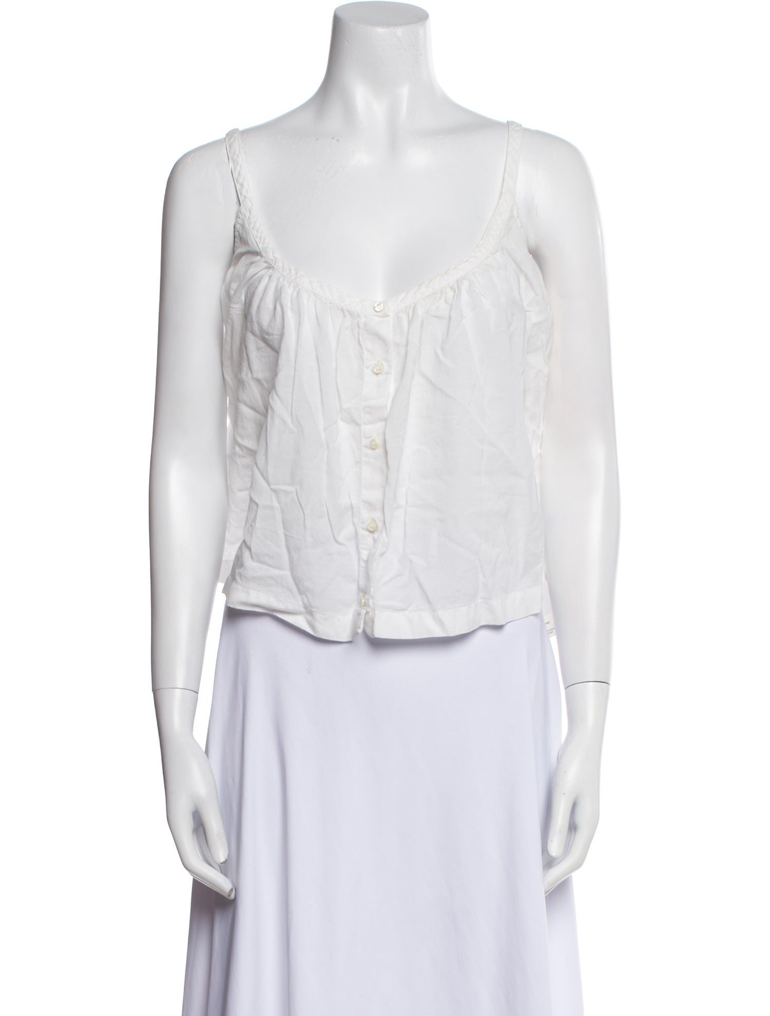 DÔEN Square Neckline Sleeveless Crop Top