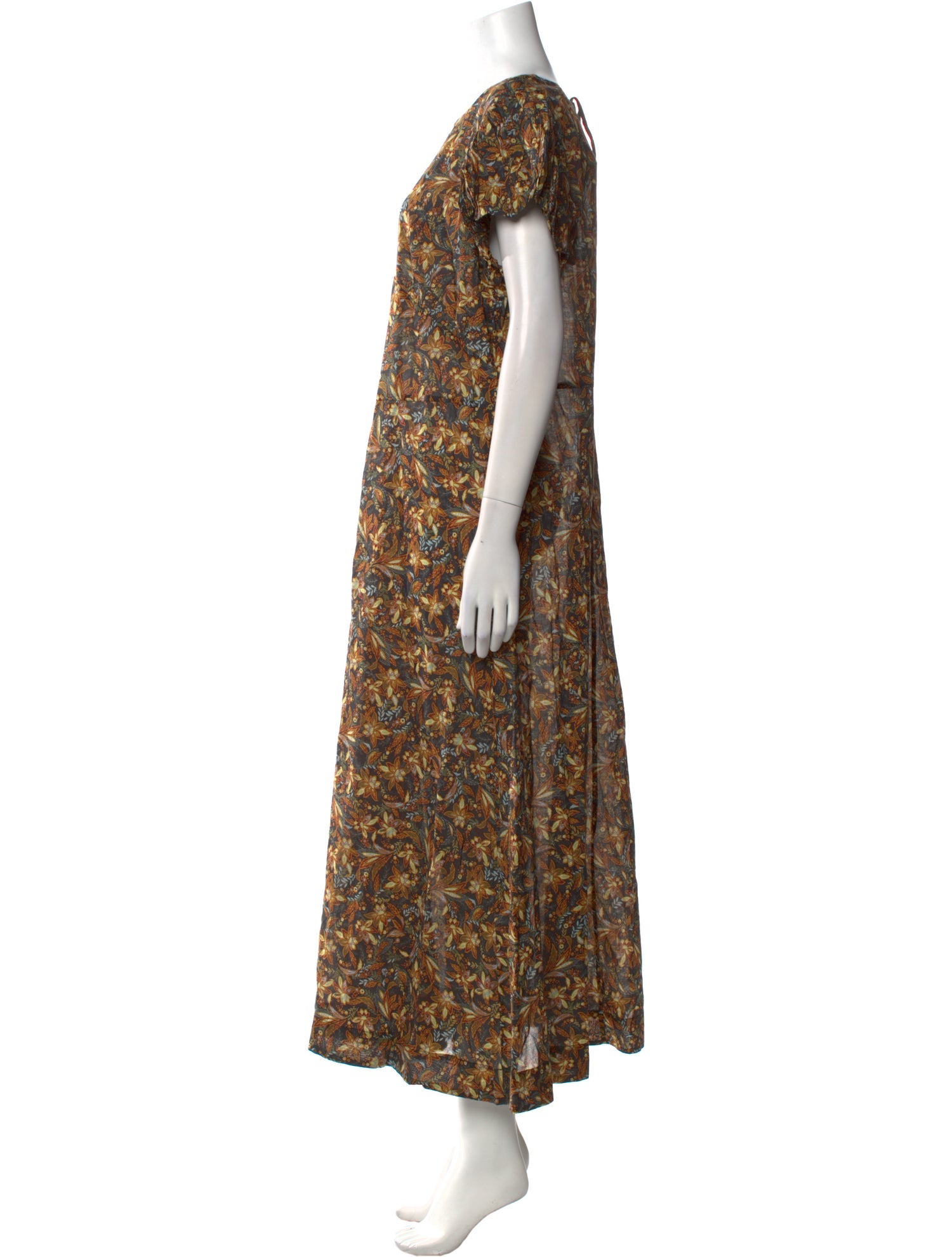 DÔEN Printed Long Dress w/ Tags