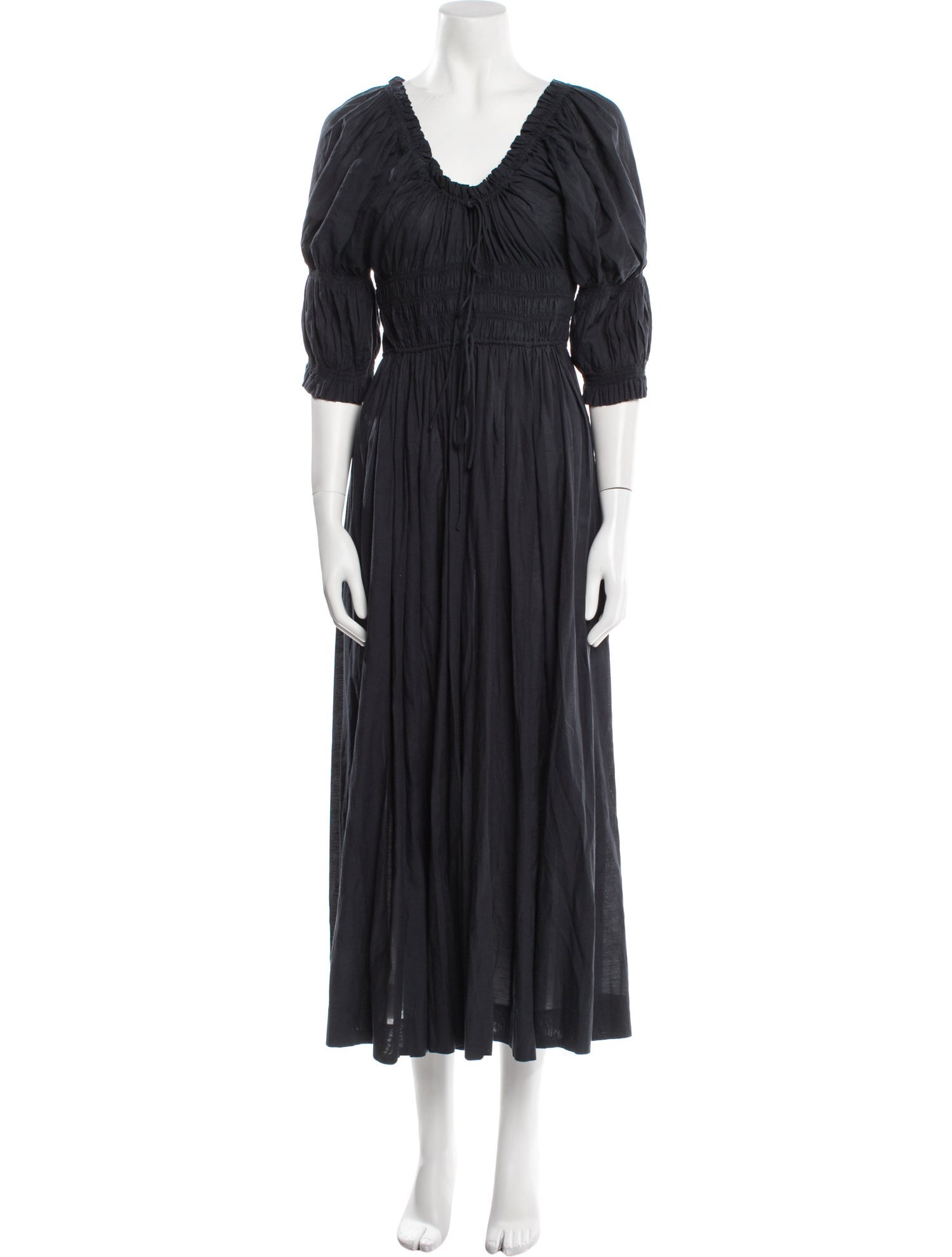 DÔEN V-Neck Long Dress