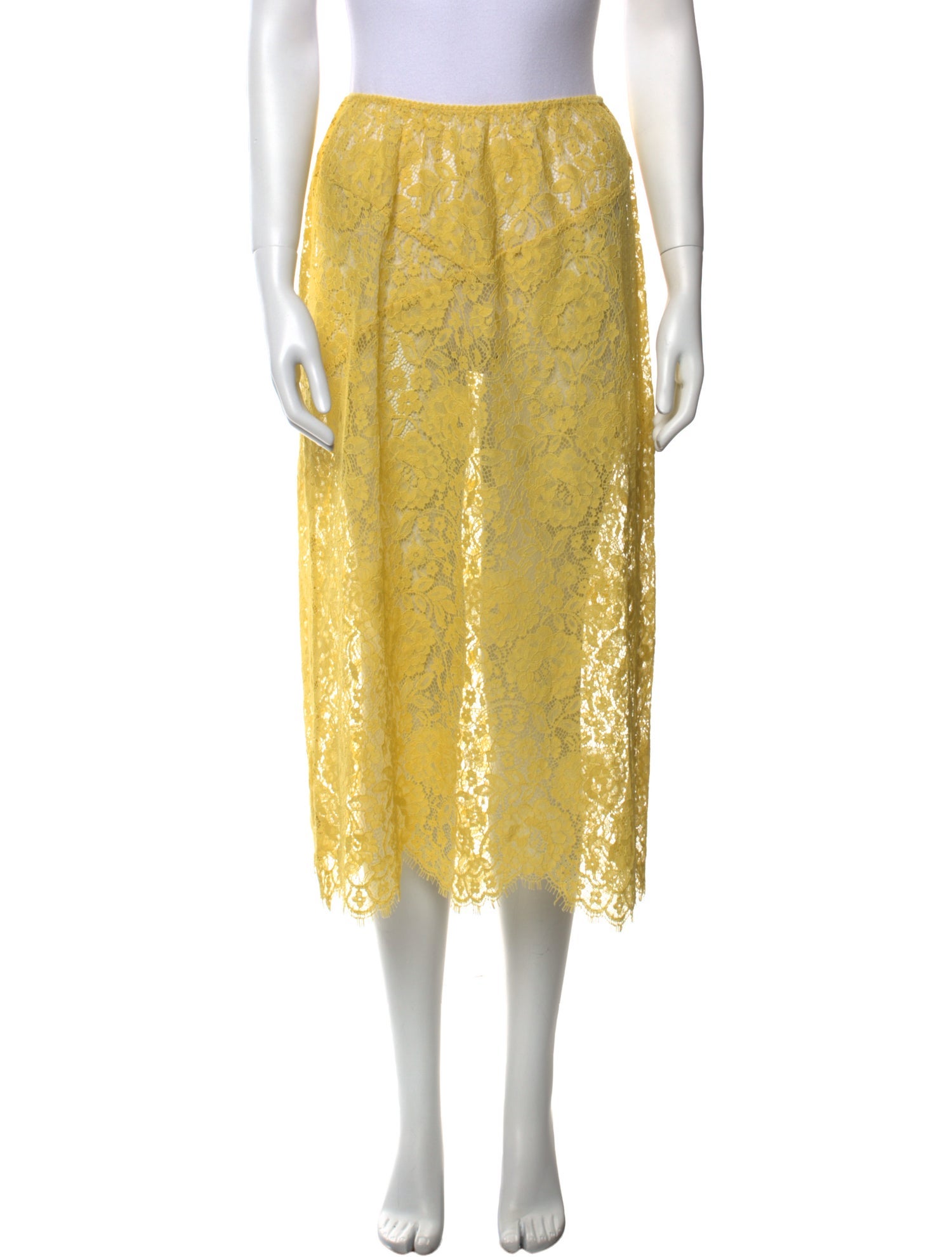 DÔEN Lace Midi Length Skirt