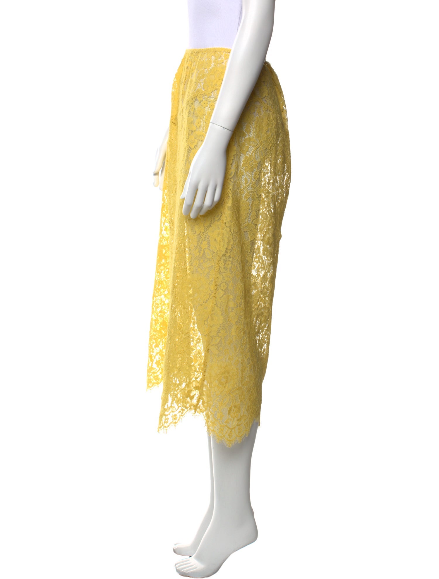 DÔEN Lace Midi Length Skirt