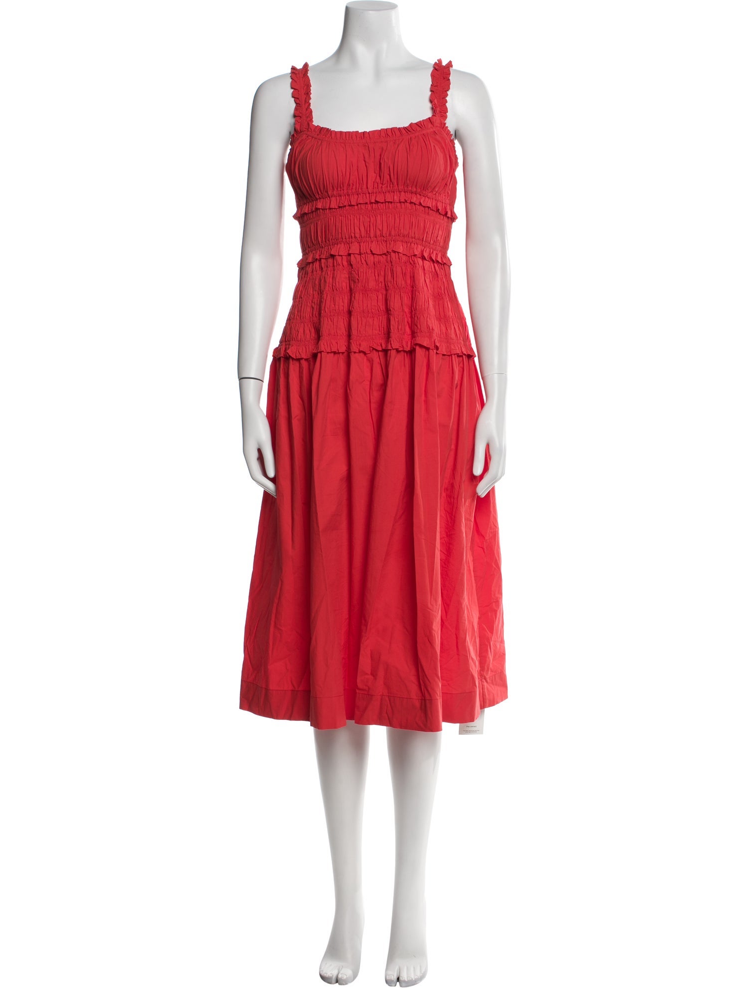 DÔEN Square Neckline Midi Length Dress